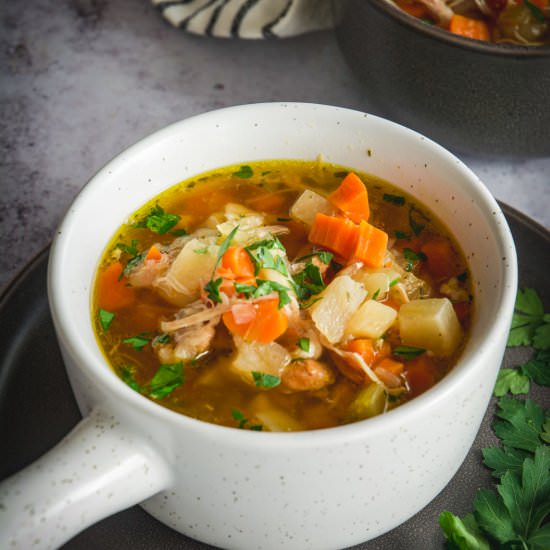 IP Chicken and Vegetable Soup