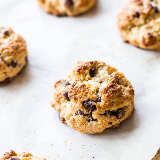 CHOCOLATE CHIP COCONUT SCONES