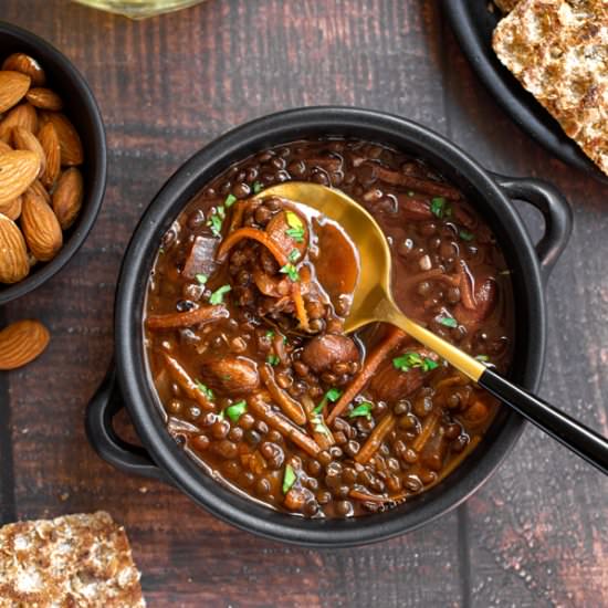 Meatless Spanish Lentil Soup
