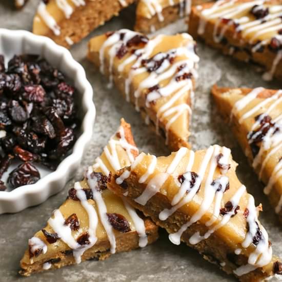 Paleo Cranberry Bliss Bars