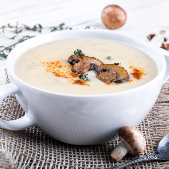 Keto Cream of Mushroom Soup