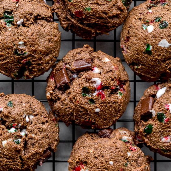 Double Chocolate Peppermint Cookies
