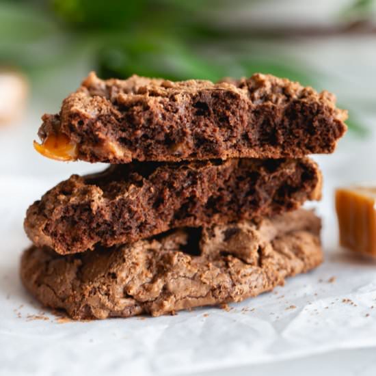 Chocolate Turtle Cookies