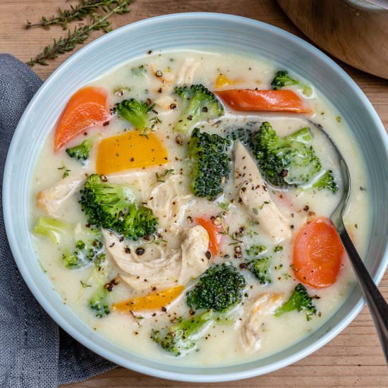 Creamy Chicken Broccoli Soup
