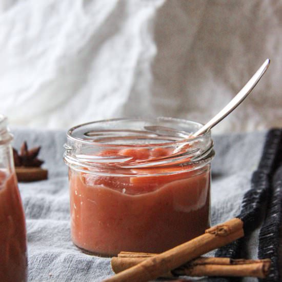 Pink Christmas Apple Sauce