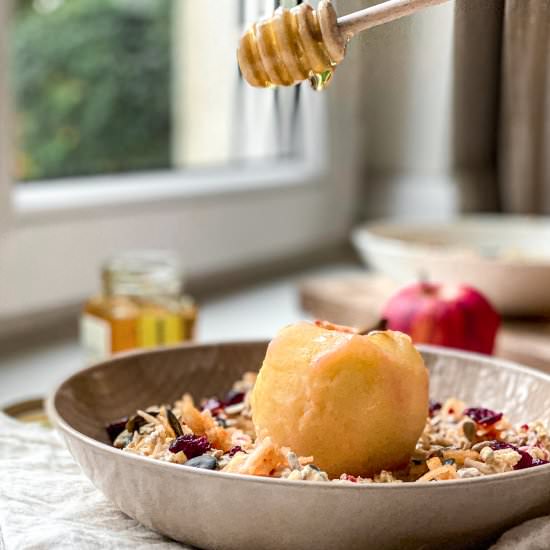 Bircher Muesli & Poached Apple