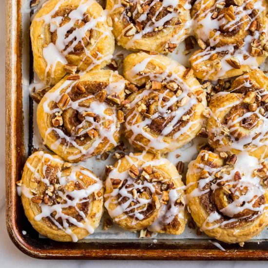 Puff Pastry Cinnamon Rolls