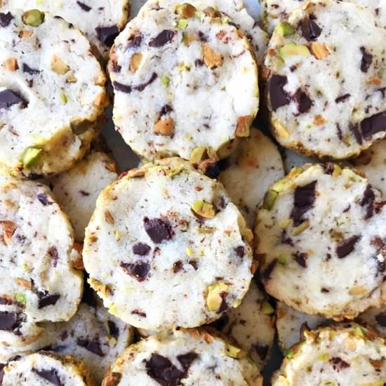 Chocolate Pistachio Cookies