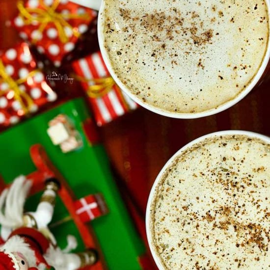 Rum & Eggnog Latte