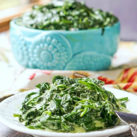 Slow Cooker Keto Creamed Spinach