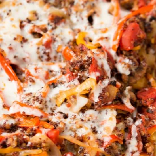 Quinoa Stuffed Peppers Casserole