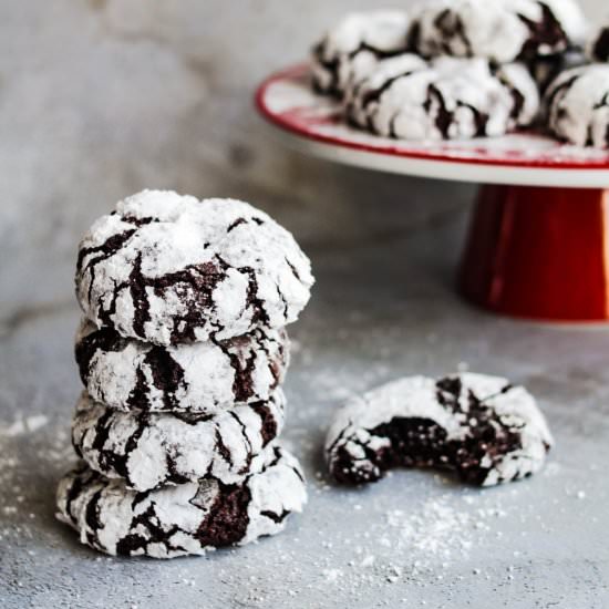 Chocolate Crinkle Cookies | GF