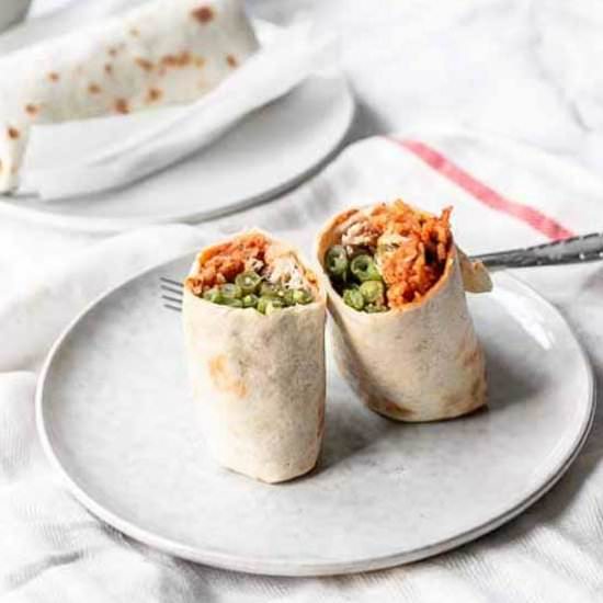 Chicken burrito