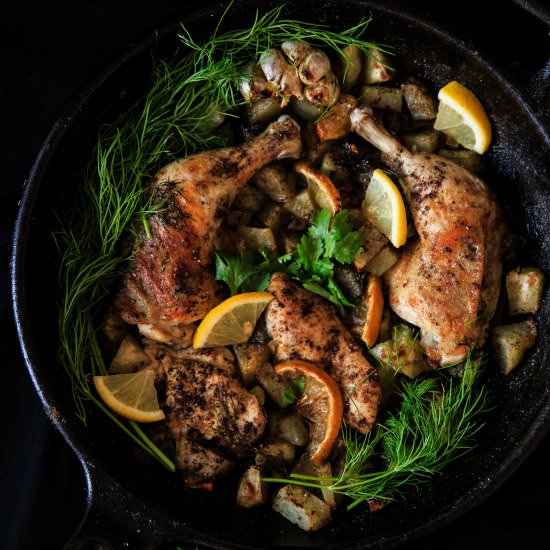 Roasted Chicken with Potato