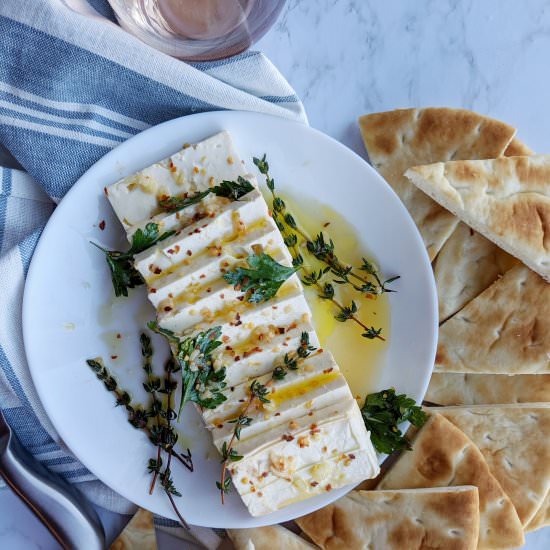 Spicy Marinated Feta