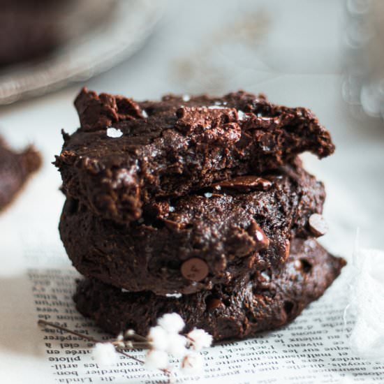 The Softest Double Chocolate Cookie