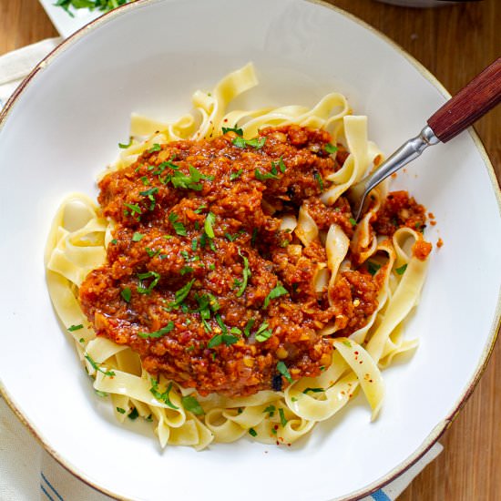 Instant Pot Vegan Bolognese