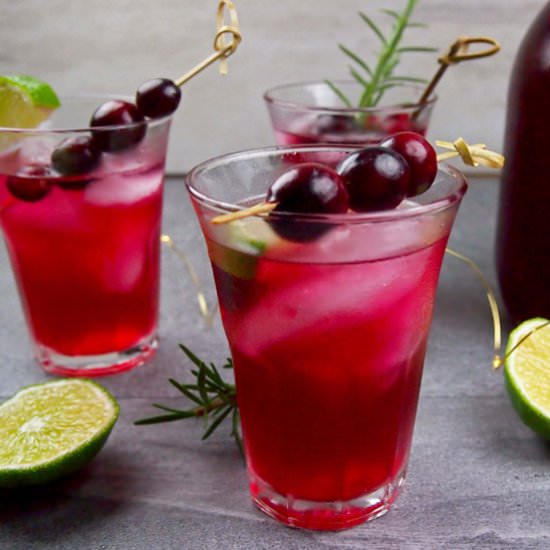 Easy Cranberry Margaritas
