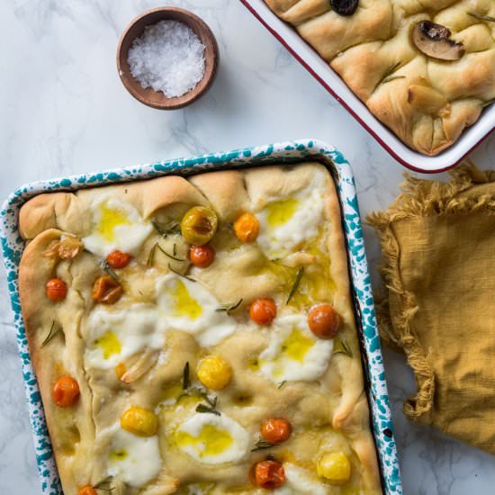 Mini Focaccia Pizzas