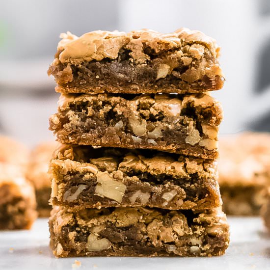 Gooey Glazed No-Butter Coffee Bars