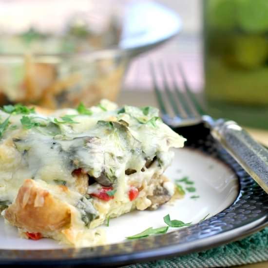 Croissant Breakfast Casserole
