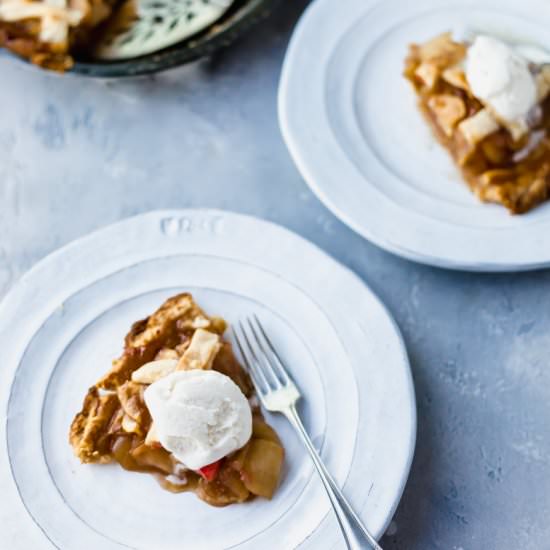 vegan apple cider pie