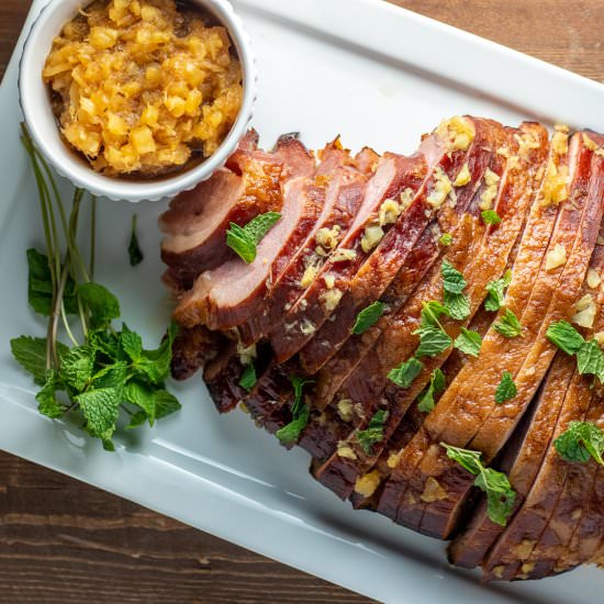 Sweet Slow Cooker Chai Ham