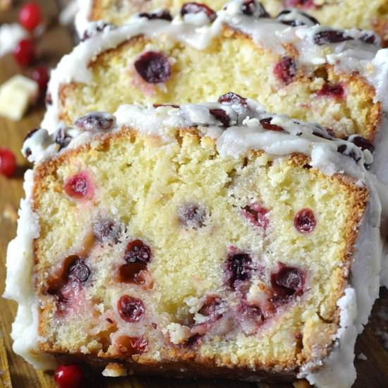 Christmas Cranberry Pound Cake