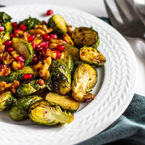 Brussels Sprouts with Pomegranate
