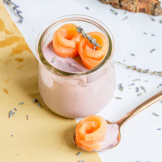 Lavender Panna Cotta with Salmon