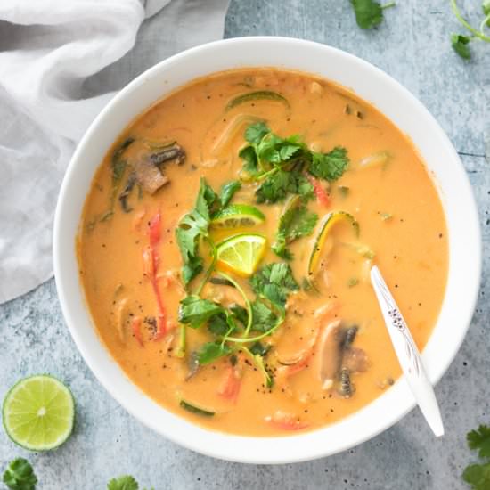 Vegan Thai Curry Coconut Soup