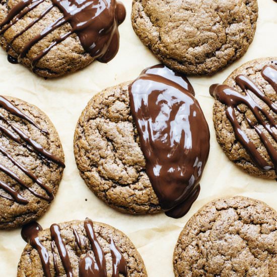 Chewy Gingerbread Molasses Cookies