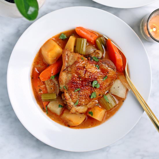 Chicken and Root Vegetable Stew
