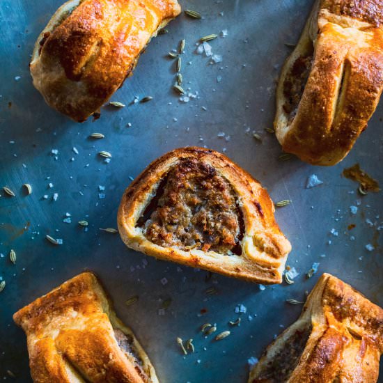 English sausage rolls