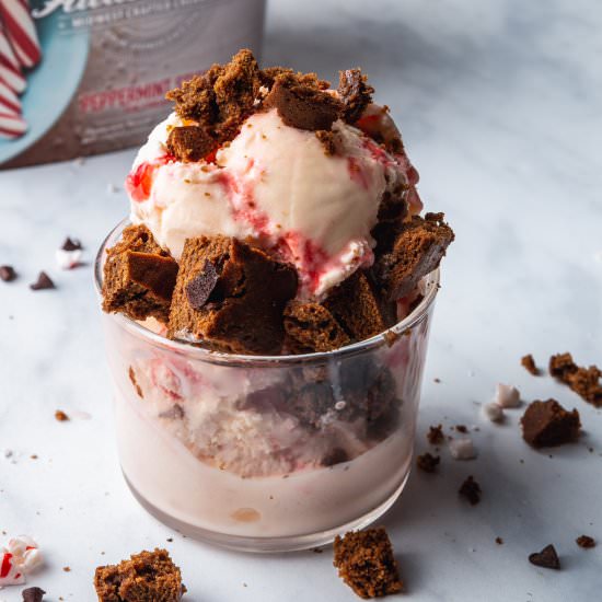 Gingerbread Brownie Sundae