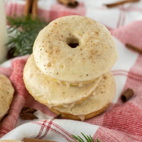 Eggnog Donuts