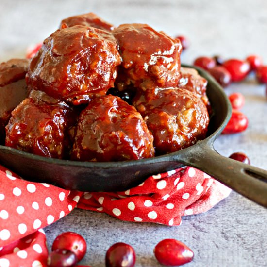 Cranberry Barbecue Meatballs