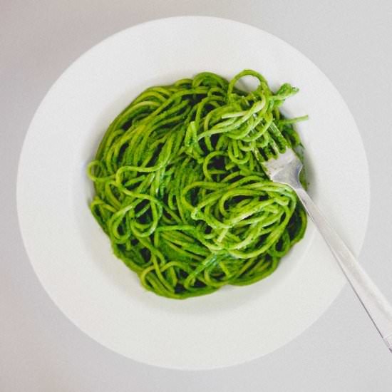 Spaghetti with Cavalo Nero & Almond