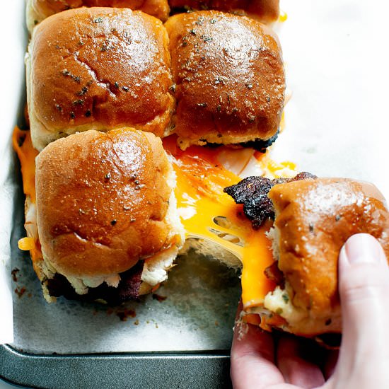 Chicken Bacon Ranch Sandwich Slider