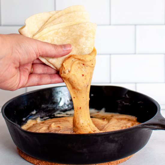 Stretchy Queso Cheese Dip