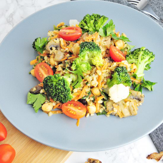 Vegetables in mushroom sauce