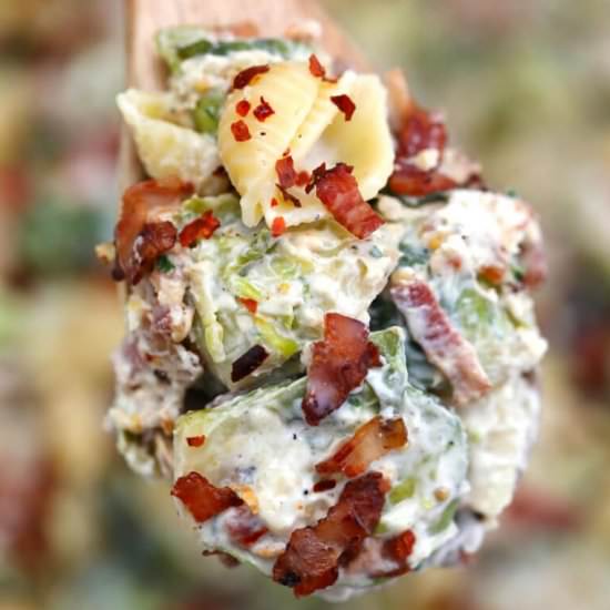 Brussels Sprouts in Alfredo Pasta