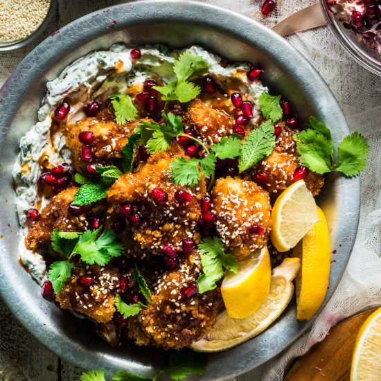 Pomegranate Cauliflower Wings