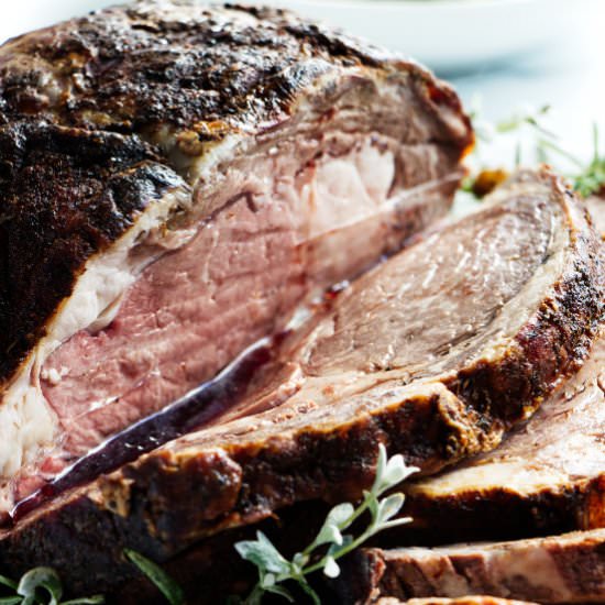 Smoked prime rib