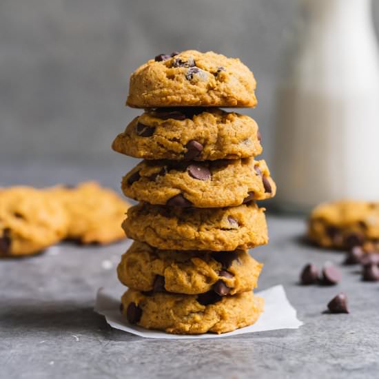 Pumpkin Chocolate Chip Cookies