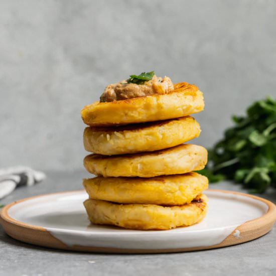 Vegan Llapingachos w/ Salsa de Mani