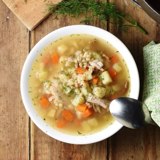 Polish Krupnik Barley Soup