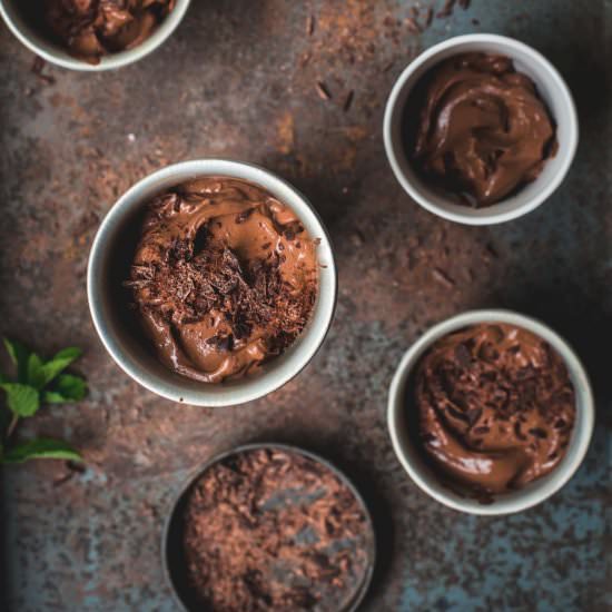 Peppermint Chocolate Vegan Mousse