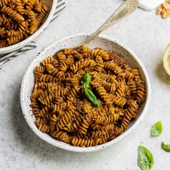 Vegan Sun-Dried Tomato Pesto Pasta