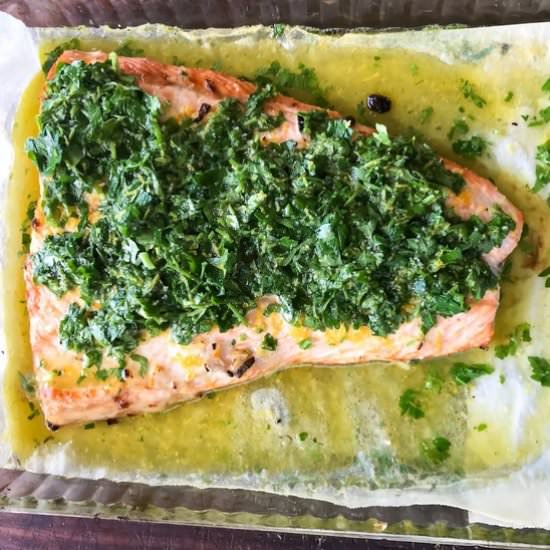 Salmon with citrus sauce